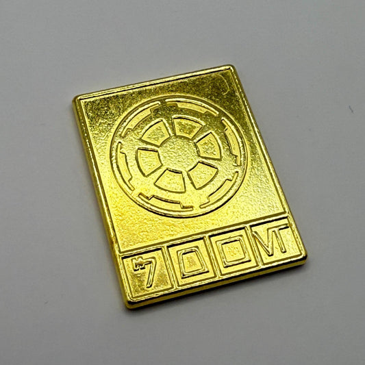 Gold Imperial Credit | Star Wars Metal Credit | Galactic Empire Currency