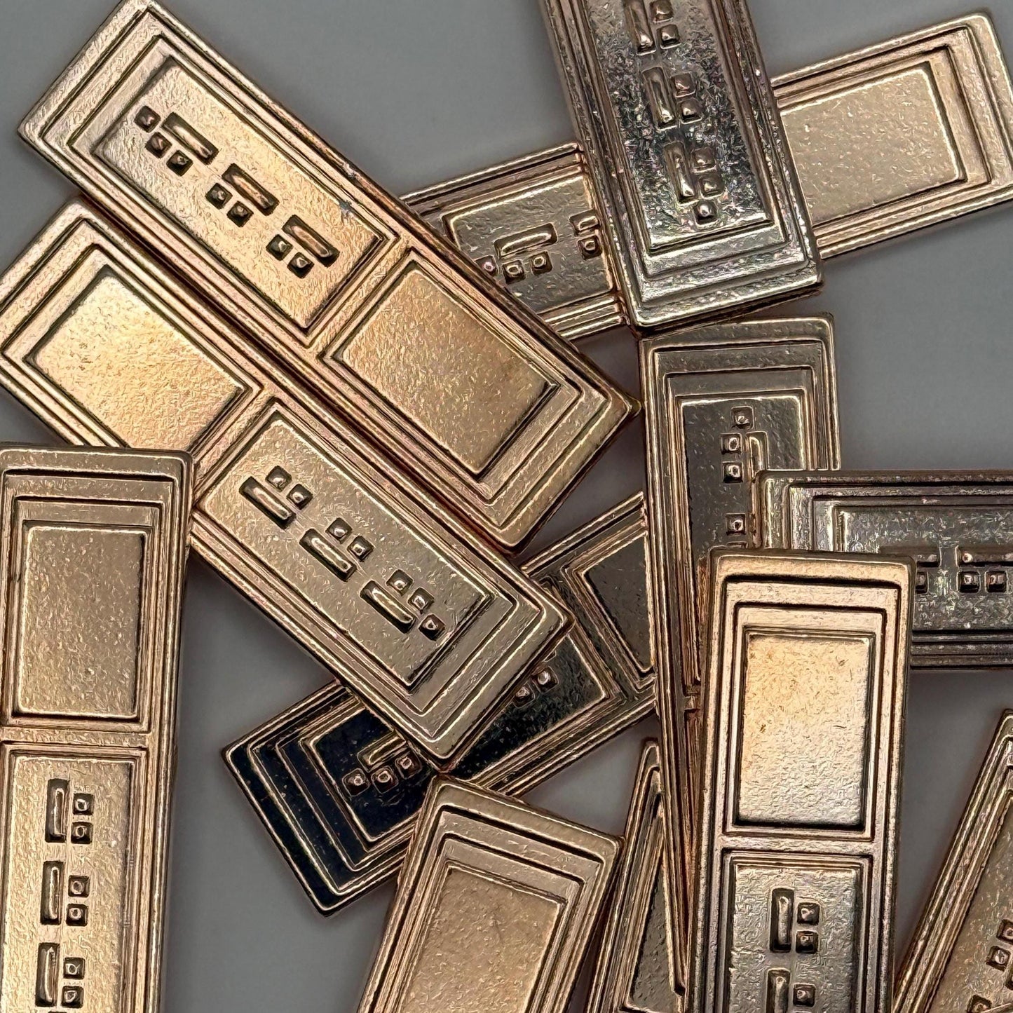 Bronze Sabacc Credit Set | 3-Piece Star Wars Metal Currency | Bronze Galactic Credit Bars for Collectors and Cosplay