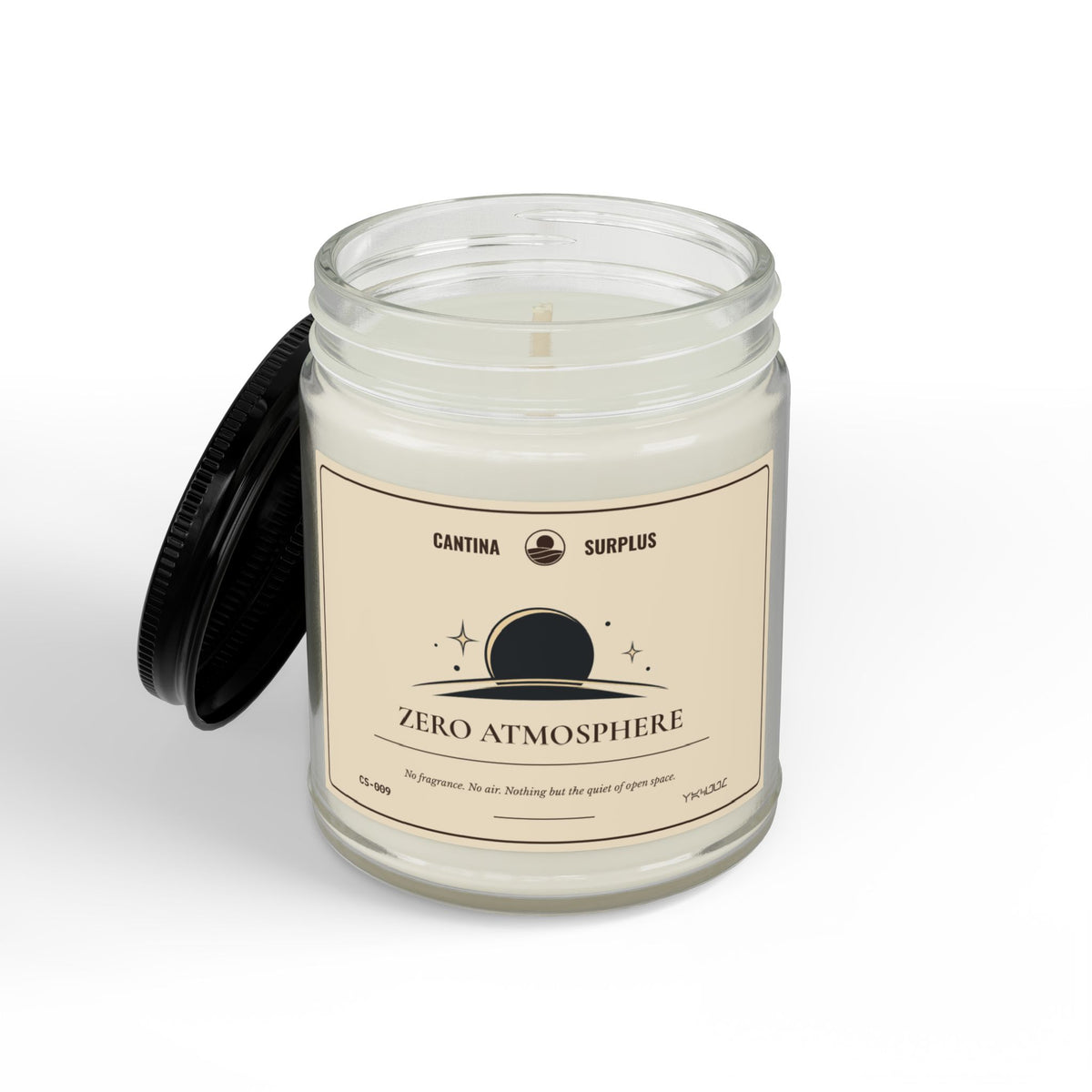 Zero Atmosphere Unscented Soy Candle | 4 oz or 9 oz