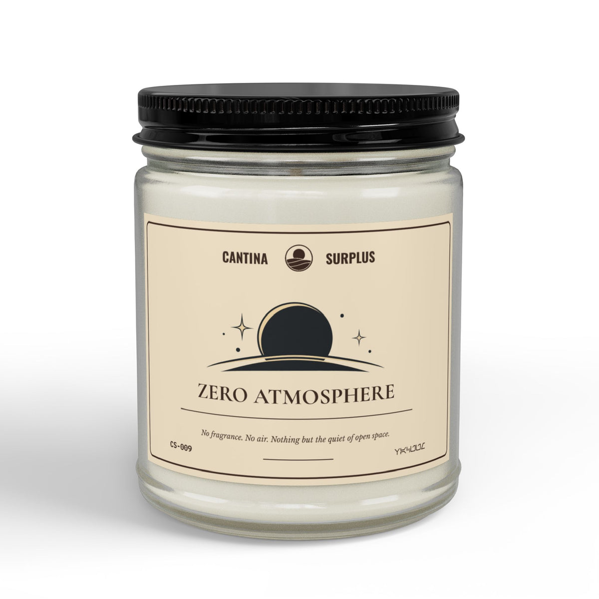 Zero Atmosphere Unscented Soy Candle | 4 oz or 9 oz