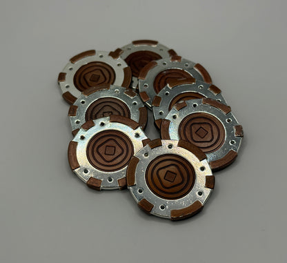 Metal Sabacc Tax Chips - Set of 1/8/16/24