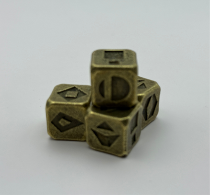 2x Metal Sabacc Spike Dice | Star Wars Gambling Dice