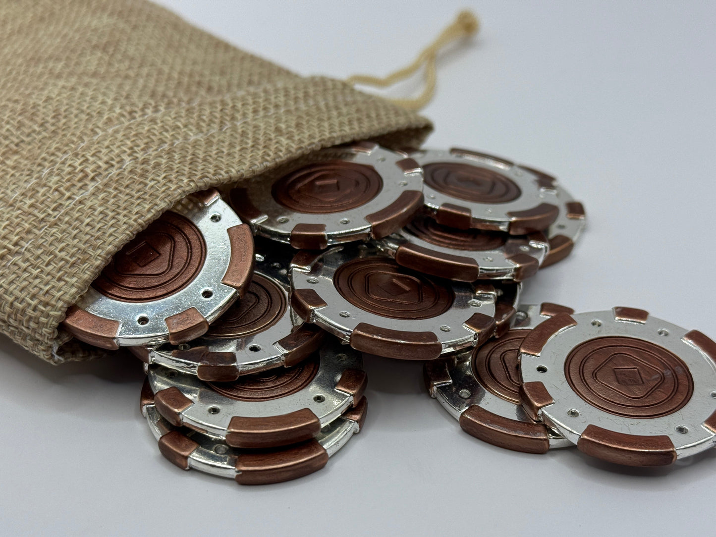 Metal Sabacc Tax Chips - Set of 1/8/16/24