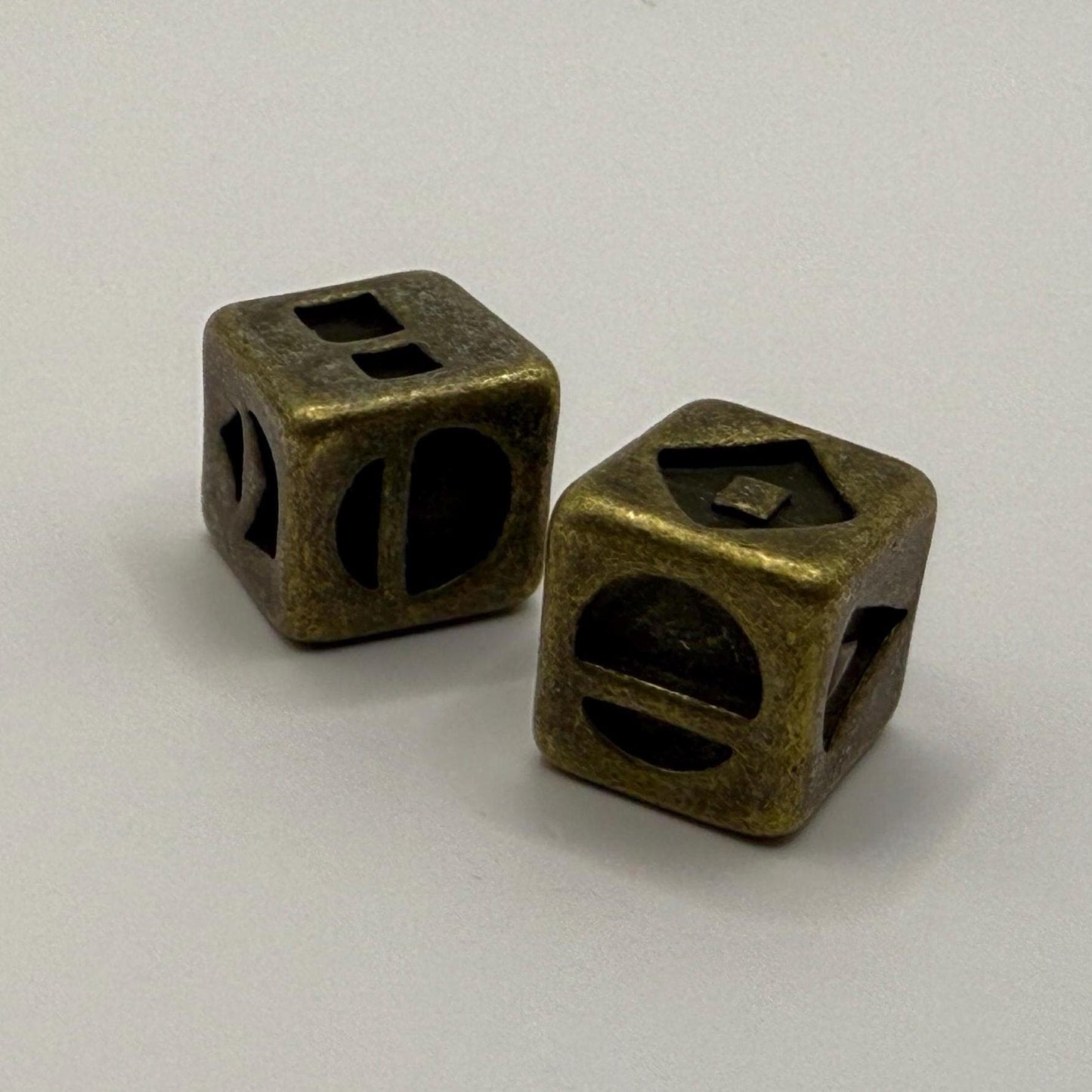 2x Metal Sabacc Spike Dice | Star Wars Gambling Dice