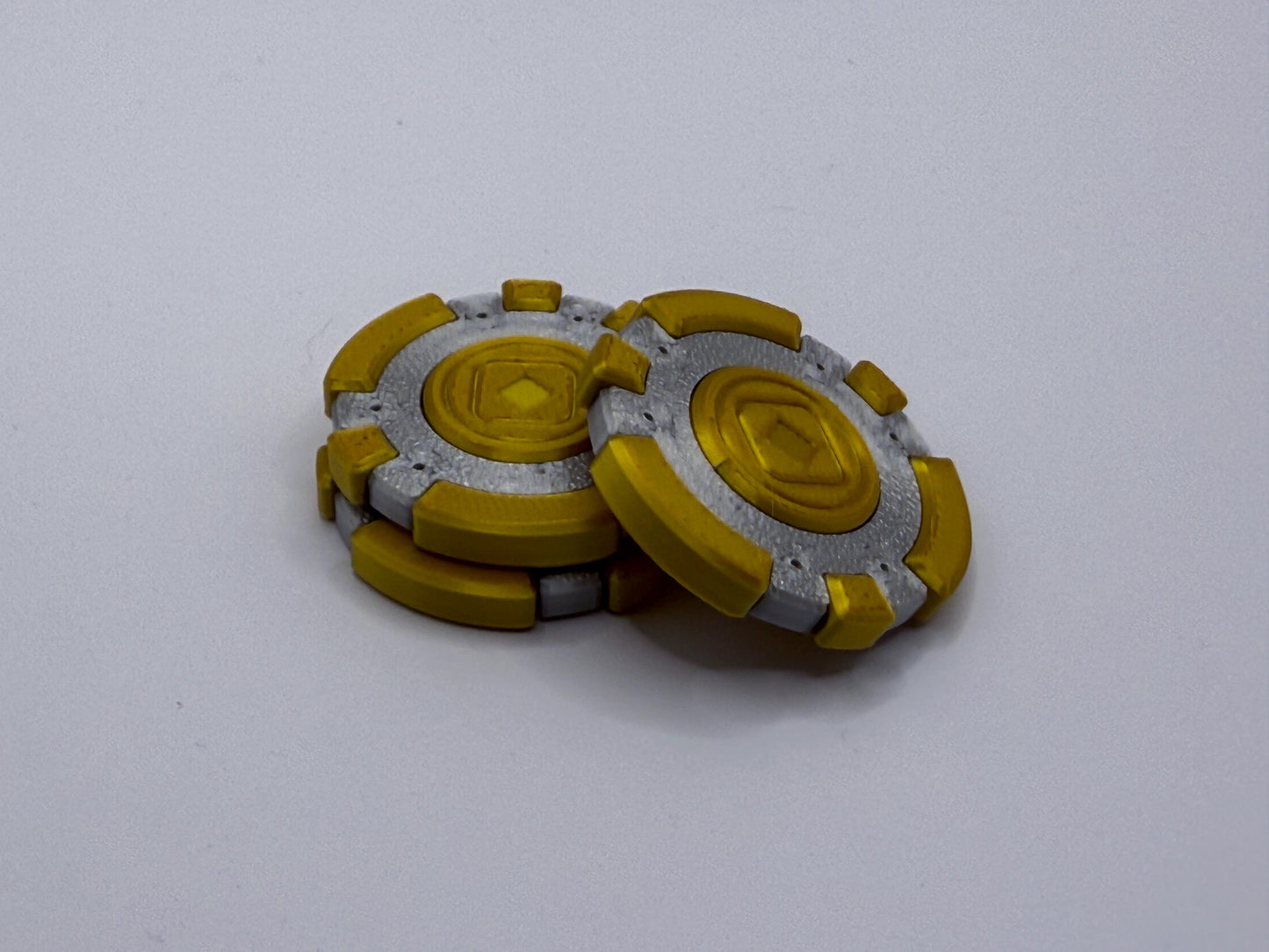 Morenia-Inspired Metallic PLA Sabacc Tax Chips