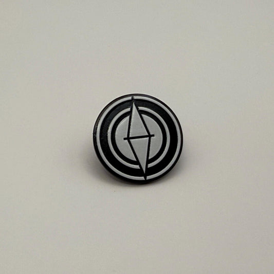 Sylop Pin – Minimalist 1-Inch Black Plated Enamel Pin