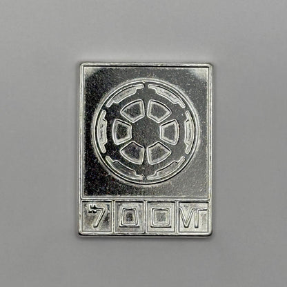Silver Imperial Credit | Star Wars Metal Credit | Galactic Empire Currency