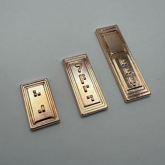 Bronze Sabacc Credit Set | 3-Piece Star Wars Metal Currency | Bronze Galactic Credit Bars for Collectors and Cosplay
