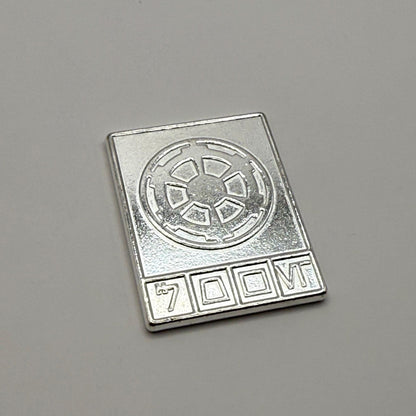 Silver Imperial Credit | Star Wars Metal Credit | Galactic Empire Currency