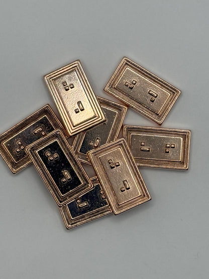 Sabacc Credit Set | 3-Piece Star Wars Metal Currency | Bronze, Silver and Gold Galactic Credit Bars for Collectors and Cosplay