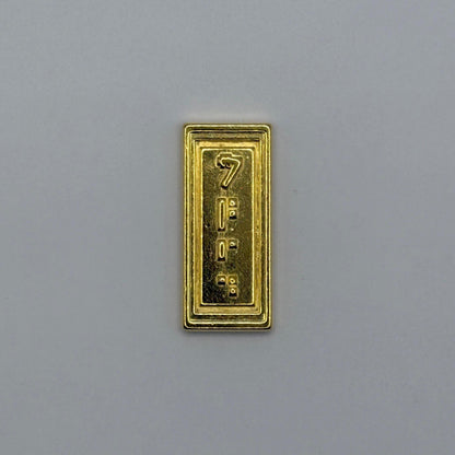 Golden Sabacc Credit Set | 3-Piece Star Wars Metal Currency | Gold Galactic Credit Bars for Collectors and Cosplay