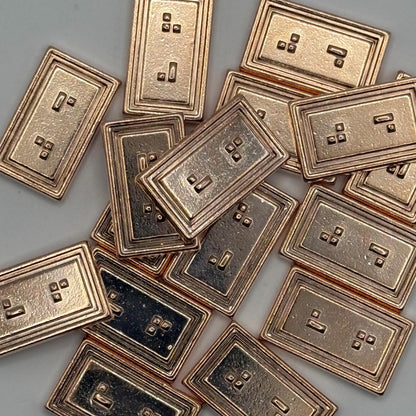 Bronze Sabacc Credit Set | 3-Piece Star Wars Metal Currency | Bronze Galactic Credit Bars for Collectors and Cosplay